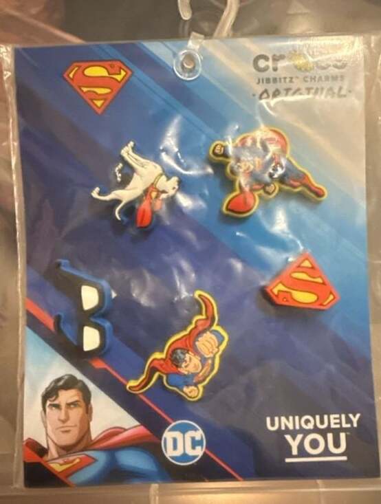 Crocs Accessories - Crocs Jibbitz Superman 5-Pack DC Comics Shoe Charms Krypto Clark Kent NWT